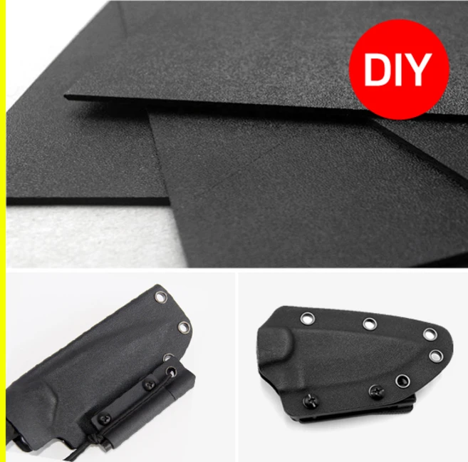 [쎈사] 대형사이즈(600x300mm) 카이덱스홀스터 열성형시트 탄창파우치 권총홀스터 DIY용, 검정, 1개