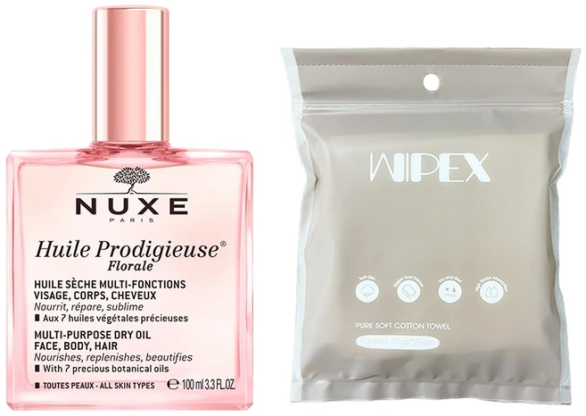 눅스 윌 프로디쥬스 멀티 플로럴 오일 + 코튼타월, 1개, 100ml