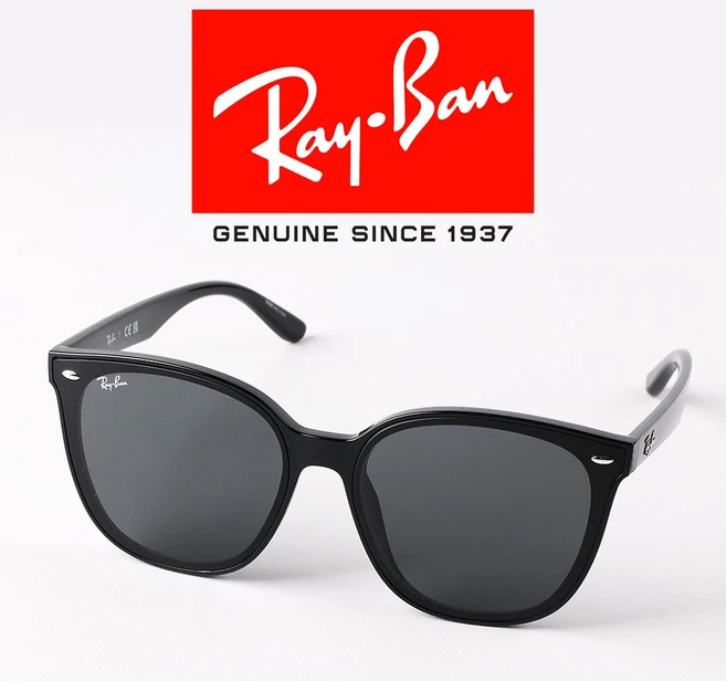 레이벤 선글라스 RB4392D-601/87 66 빅사이즈 뿔테 오버핏 플랫바 선글라스 RayBan