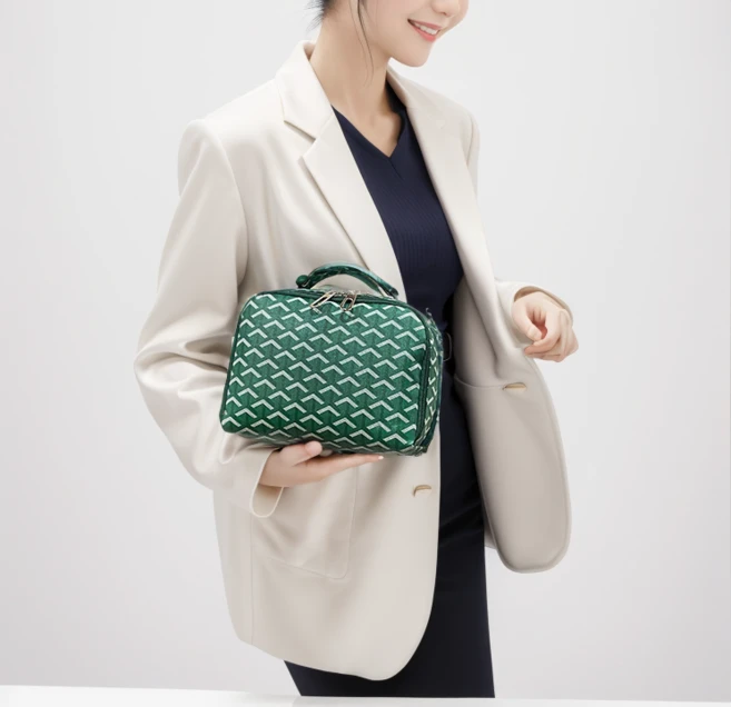 보너스홈 여행용 화장품 파우치, 1개, 그린