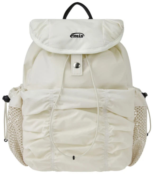 EMIS SHIRRING BACKPACK-IVORY m1037_1334829 375964