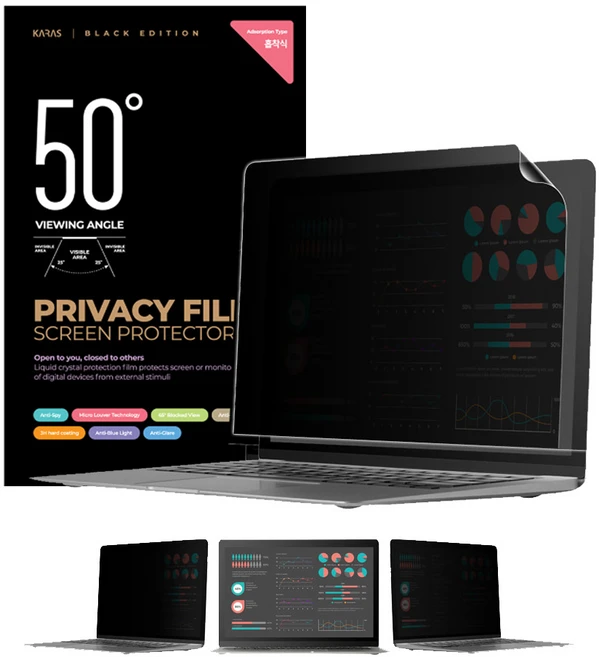 LG 그램 스타일14 14Z90R 정보보안필름 흡착식 사생활보호필름 화면부착, 1개