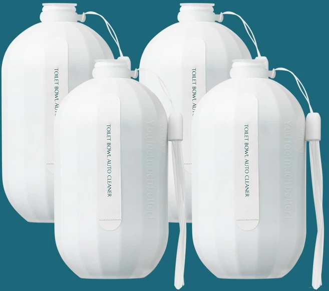 [민티드] 자동 변기세정제 (위생줄 포함), 4개, 300ml