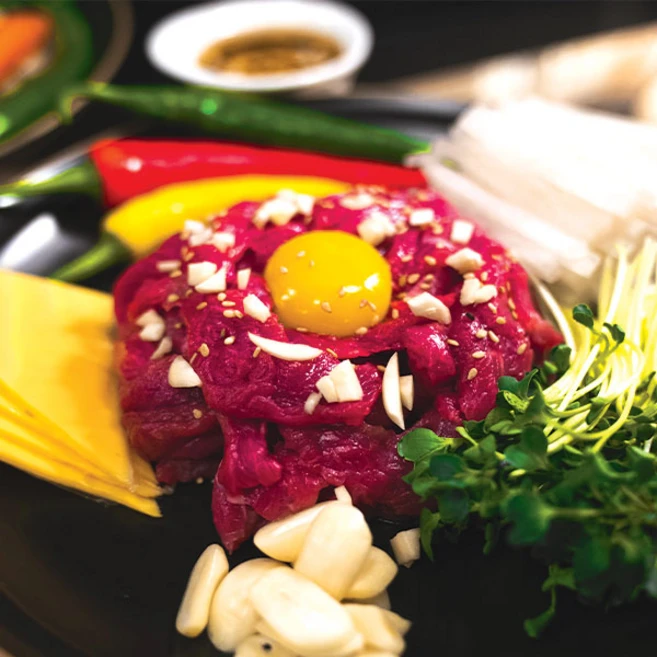 국내산 육회 1kg 업소용 대용량 육회용소고기 생고기 당일작업, 1개