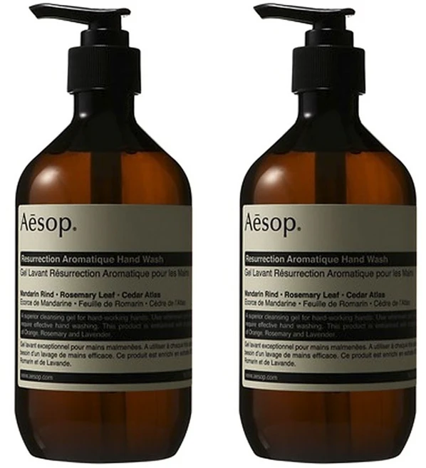 이솝 레저렉션 아로마틱 핸드워시, 500ml, 2개