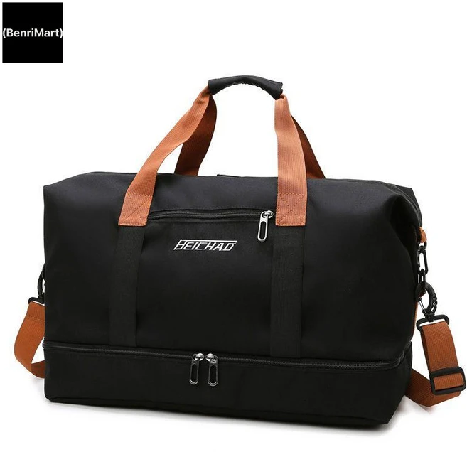 캐리어결합 휴대용 여행가방 신발 분리수납 보스턴백