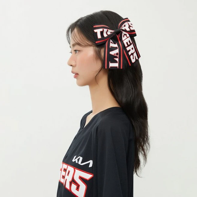 LAP [KBO]KIA타이거즈(원정)_레터링 리본핀 AR7GA322, BK(블랙), FF