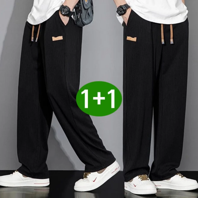 [1+1] 남자 남성 편한 바지 트레이닝 봄 가을 밴딩
