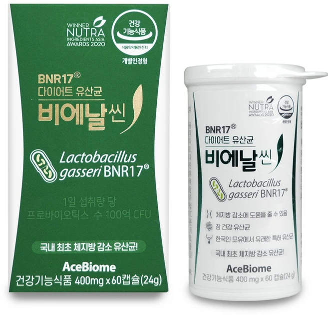 비에날17 비에날씬 다이어트 유산균 캡슐, 60정, 1개