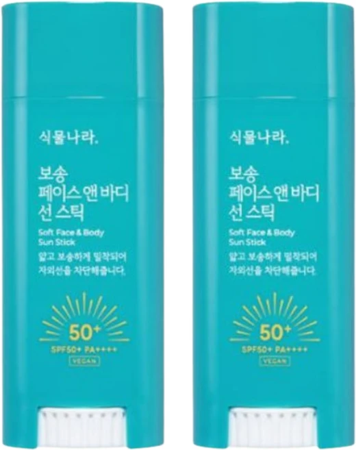 식물나라 산소수 페이스앤바디 보송 선스틱 30g+30g 더블기획, 2개, 30g