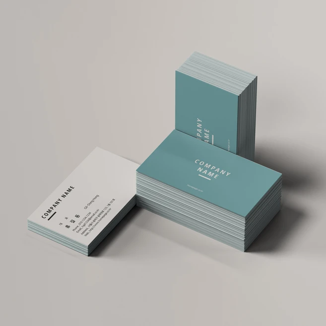 심플한 디자인 명함 제작 / 샘플디자인 제공, 04. 인쇄 - 펄지 스타드림(200매)