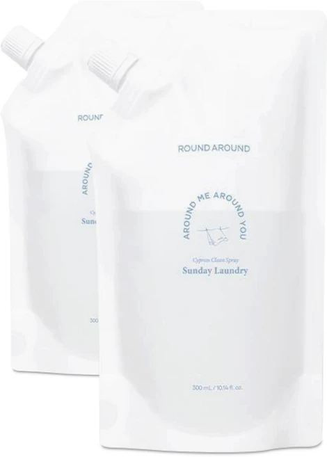 라운드어라운드 편백 클린 스프레이 _ [리필용], 300ml × 편백 나무 숲 × 2개, 2개, 300ml