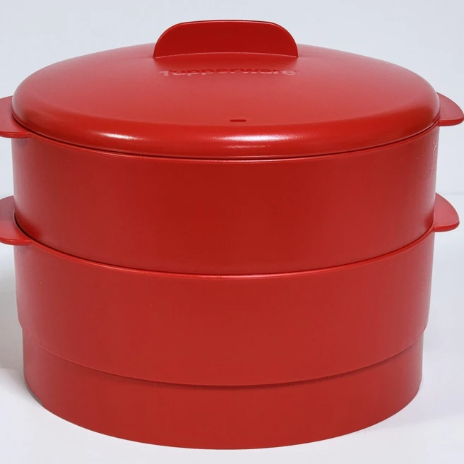 타파웨어 멀티 찜기 플러스 2단 레드