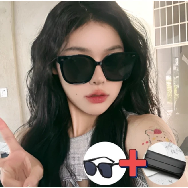 라비쉬바인 가벼운 남녀공용 자외선차단 선글라스 + 케이스