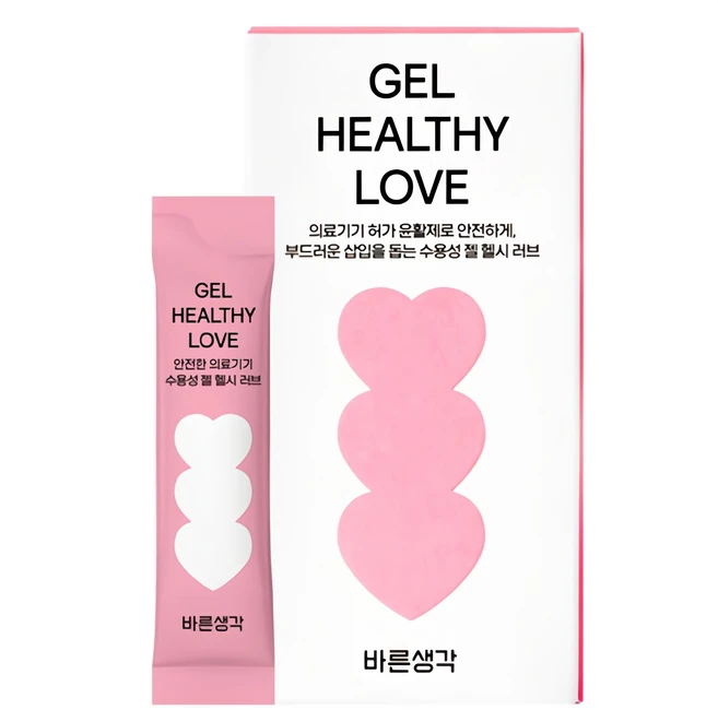바른생각 휴대용 파우치 타입 헬시 러브젤 12p, 36g, 1개
