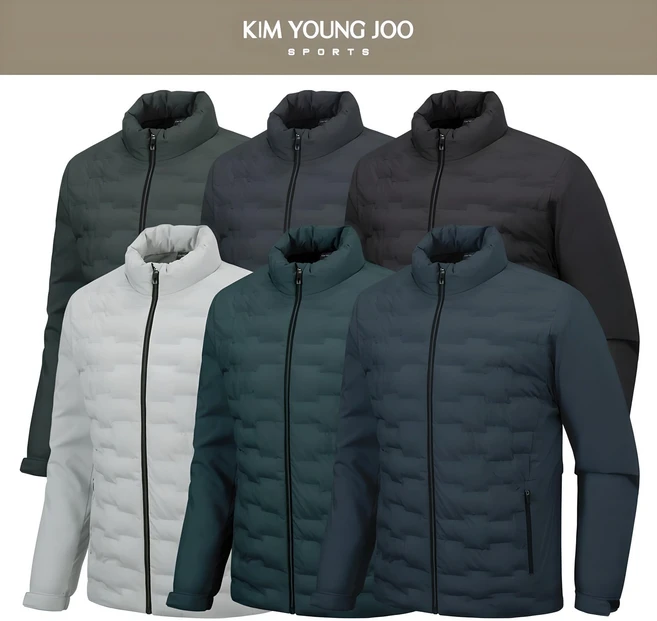 김영주스포츠 남성 웰론 경량 패딩 점퍼 MJ100