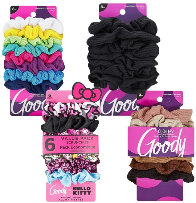구디 곱창밴드 머리끈 헤어 스크런치 헤어스크런치 8개입, 키티, 6개