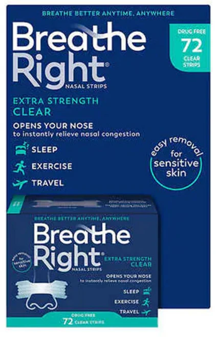 브리드 라이트 코막힘 코골이 비염 밴드 대용량 72매, 1개