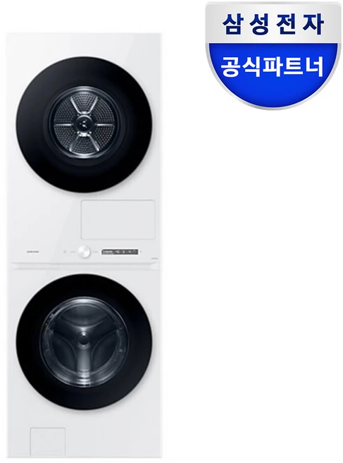 삼성전자 BESPOKE 그랑데 AI 원바디 Top-Fit WF2120HDWWC 세탁기 + 건조기 21kg + 20kg 방문설치 화이트