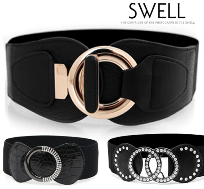 스웰 여성용 원피스 벨트 가디건 벨트 하이웨스트 와이드 벨트 코디 밴딩 벨트 포인트 벨트