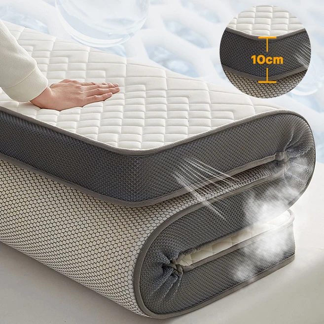 비아크스 라텍스 매트리스 10cm 바닥 침대 접이식 토퍼 수면매트 푹신탄탄 매트릭스