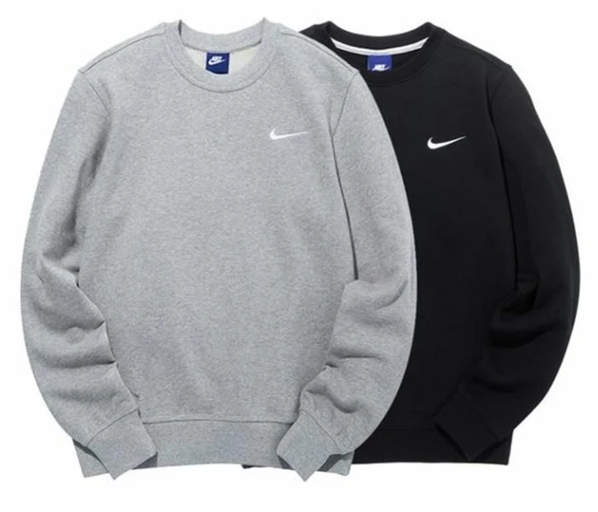 나이키 맨투맨 클럽 라운드넥 프렌치 테리 스우시 면 긴팔티 남성 남자 여성 여자 남여공용 맨투맨티 커플 트레이닝 데일리 긴팔 티셔츠 상의