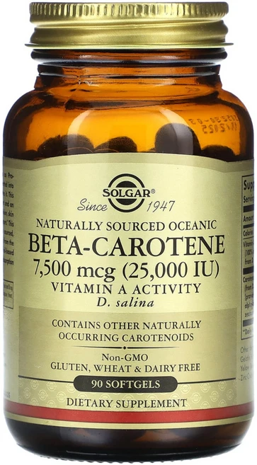 솔가 베타 카로틴 Beta-Carotene 7500mcg(25000IU) 90정, 1개
