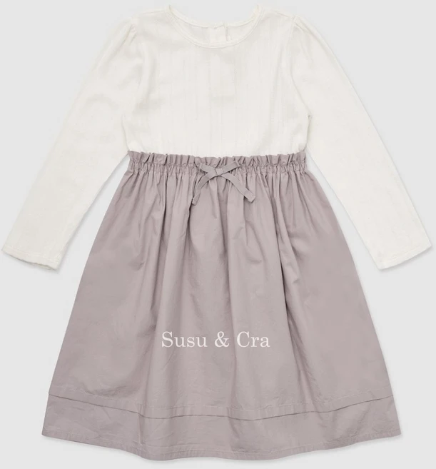 [브랜드정품]슈슈앤크라 공식브랜드관 헤이젤 원피스 ㅡ 아이보리 봄신상 여아선물