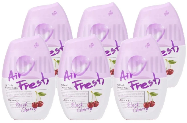 애경 홈즈 크리스탈워터 블랙체리, 400ml, 6개, 블랙체리향