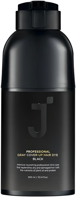 제이숲 프로페셔널 커버업 새치 염색제 300ml, 블랙, 1개