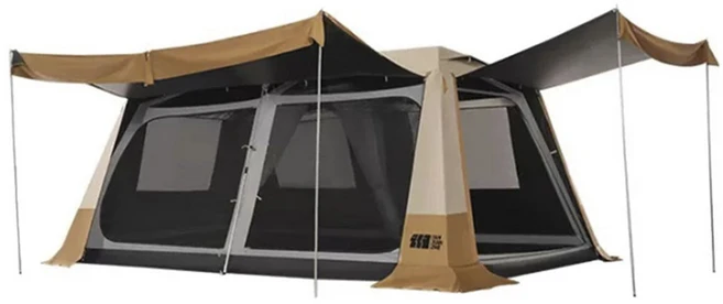 탄씨엔쯔 멀티 룸 텐트 TXZ-1110, 카키 + 블랙, 10~12인용