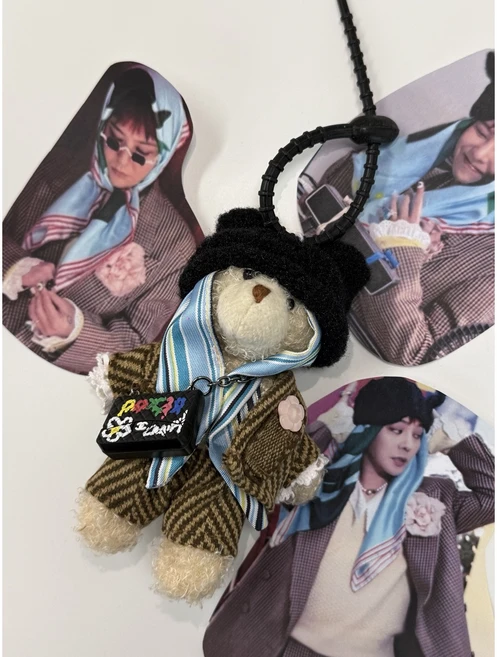지드래곤 파워 지돌이 인형커스텀 키링굿즈, 1개, 아이보리, 13cm