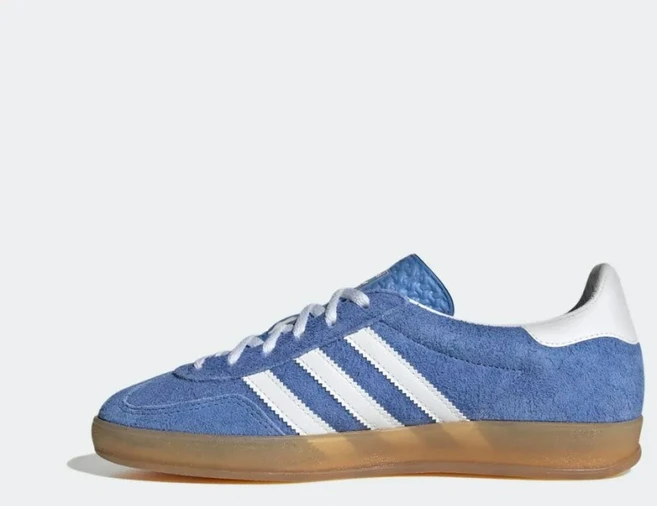 아디다스 오리지널 가젤 인도어 블루 퓨전 화이트 HQ8717