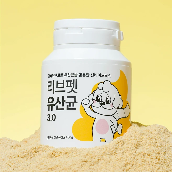 리브펫 반려동물 영양제 2 0, 30회분, 장건강/유산균, 1개