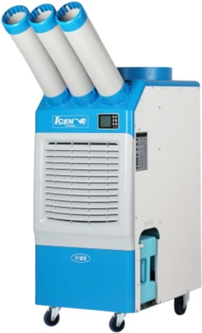 웰템 산업용 에어컨 이동식 실외기없는 업소용 에어콘 코끼리 덕트 3구 19평 WPC-6000 R, 웰템 3구 에어컨 WPC-6000