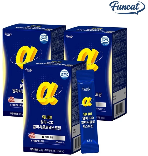 퍼니트 워너비 알파CD 알파시클로덱스트린 14포 x 3박스 (총 42포), 14회분