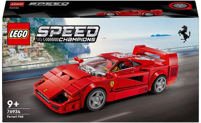 레고 스피드챔피언 76934 Ferrari F40 슈퍼카, 혼합색상, 1개