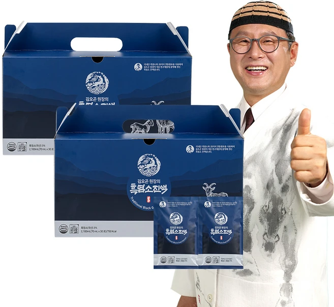 김오곤 원장의 진한 흑염소 진액 30p, 2.1L, 2개