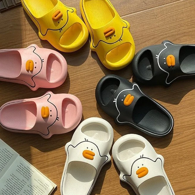 다모아만물상 거실화 층간소음방지 슬리퍼 학생 실내화 사무실 사계절 실내슬리퍼, 1개, 오리쿠션 화이트_250