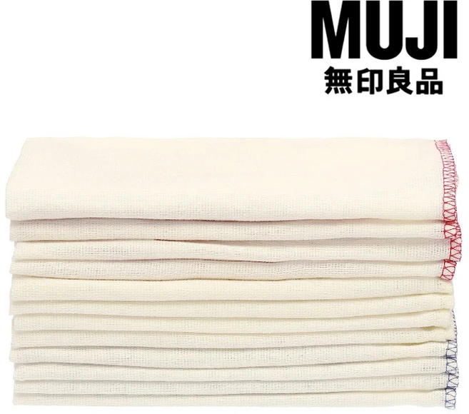 MUJI 무인양품 행주 12장 세트 컬러 부착, 12개