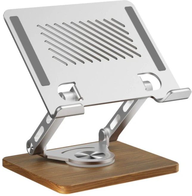 집마켓 360도 우드 태블릿 거치대, 우드실버