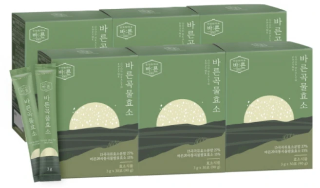바른 곡물효소 누룽지맛, 90g, 6박스