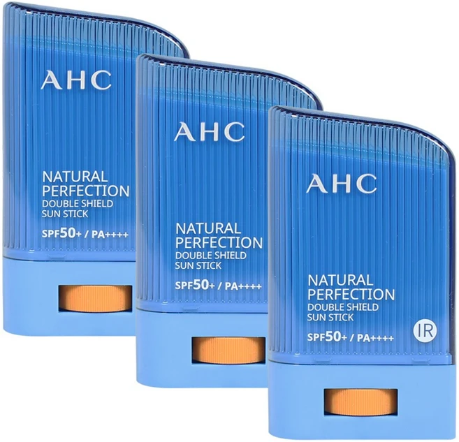 AHC 내추럴 퍼펙션 선스틱 22g SPF50+/PA++++, 3개