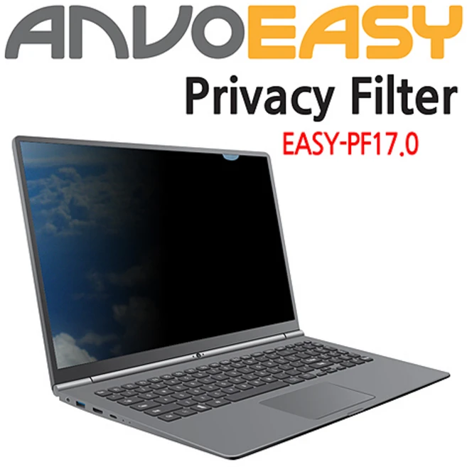 노트킹 11.6~24인치 노트북 모니터 액정 보안필름 화면 보안기 블루라이트 차단 필터, EASY-PF17.0, 1개