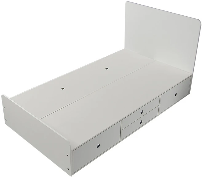 케이컴퍼니 이음일반헤드 슈퍼싱글 서랍침대프레임(매트없음), 화이트