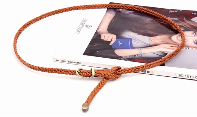 에비뉴 슬림 롱 꽈배기 원피스 슬랙스 가죽 벨트 WS-009