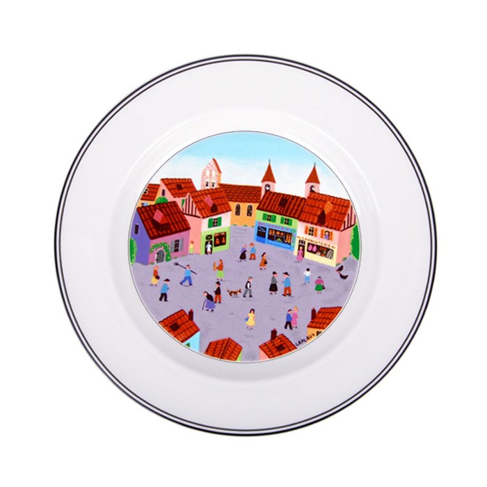 빌레로이앤보흐 디자인나이프 깊은접시 마을 21cm 대표 이미지
