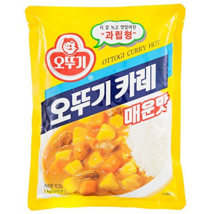 오뚜기 분말 카레 매운맛, 1kg, 1개 대표 이미지 - 오뚜기 카레 추천