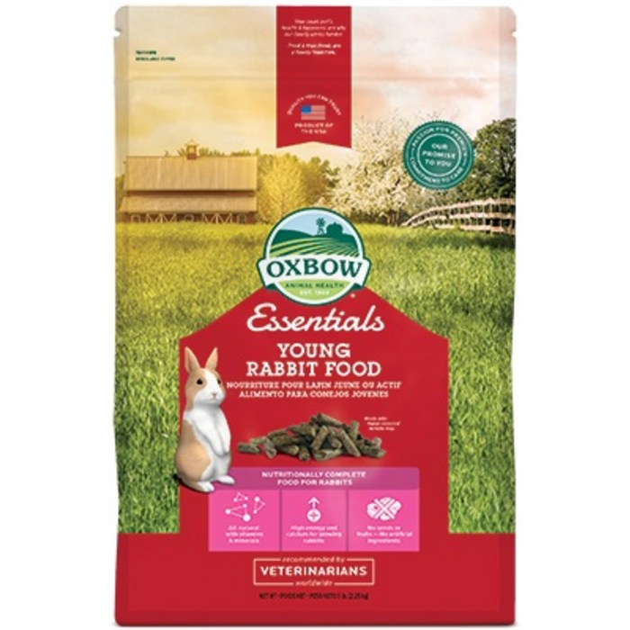 옥스보우 토끼 알파파 펠렛 5lb, 2.27kg, 1개 대표 이미지 - 햄스터 사료 추천