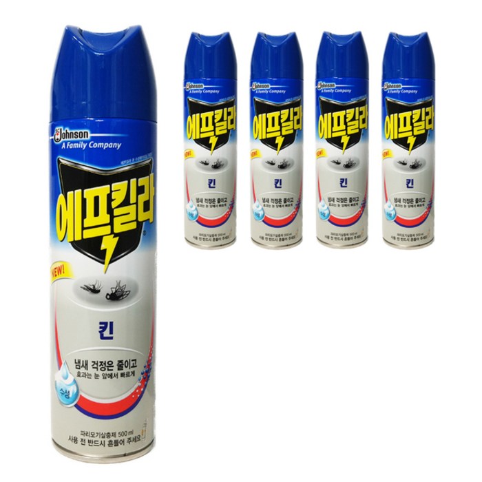 에프킬라 킨 파리모기살충제, 500ml, 5개 대표 이미지 - 모기약 추천